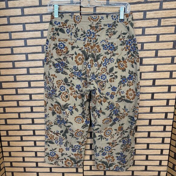 Lauren Ralph‎ Lauren Tan Floral Crops Size 6P - Picture 2 of 7